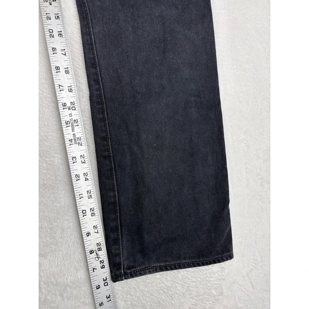 Levis 501 Men's 32x30 Jeans Fuzzy Black Washed Denim Grunge Fades